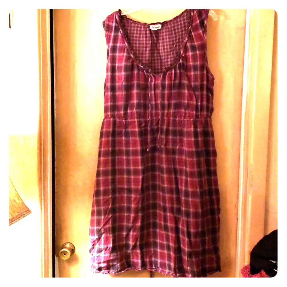 Converse - Purple Plaid dress